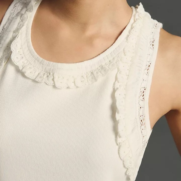 NWT Anthropologie Maeve Lace Trim Tank Top 3X - Picture 4 of 5